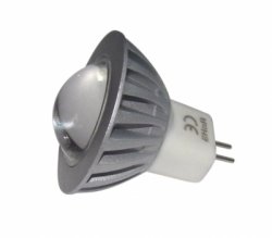 1x1,5W LED Spot MR11 12V, Светодиодная лампа 1.5Вт, теплый белый свет, цоколь GU5.3